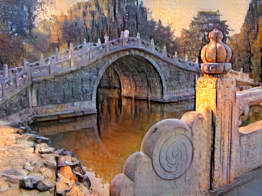 Gaoliang Bridge of The Summer Palace.(Peking)