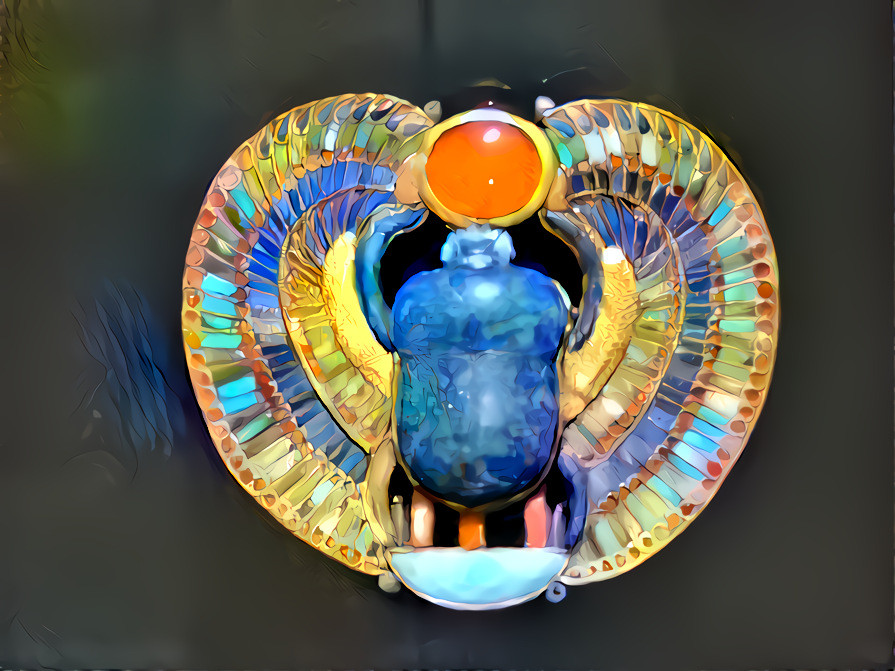 Egyptian Scarab from Tut's tomb - Public Domain