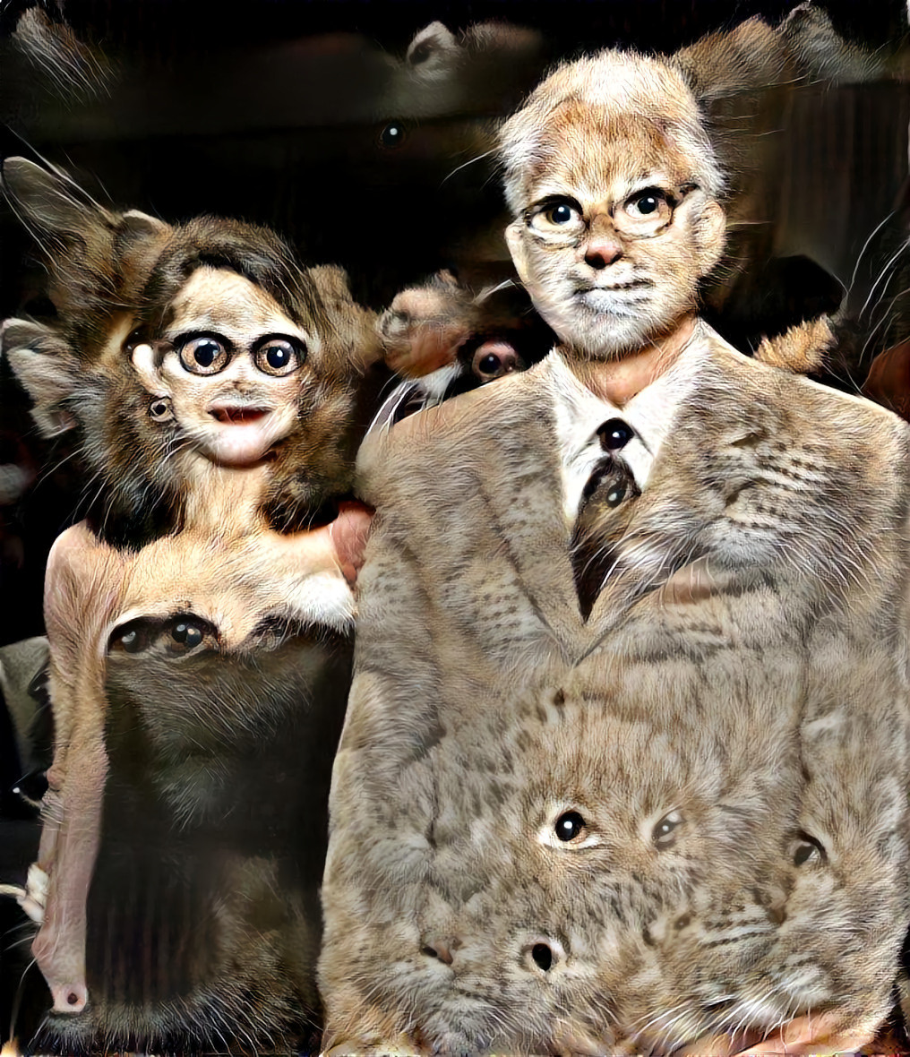 steve martin & wife, anne stringfield - cats