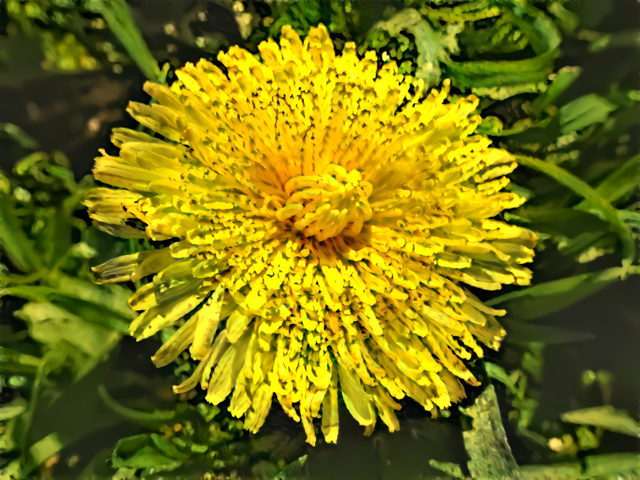a double dose of dandelions