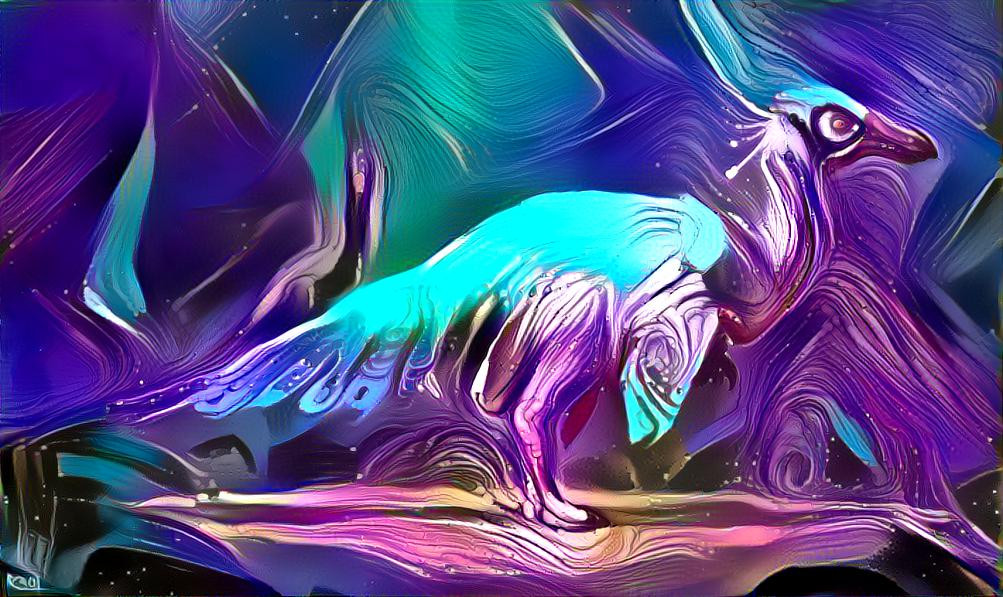 Vibrant creature painting