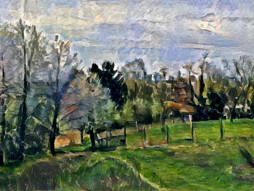 Gardens feelings in style Cézanne 