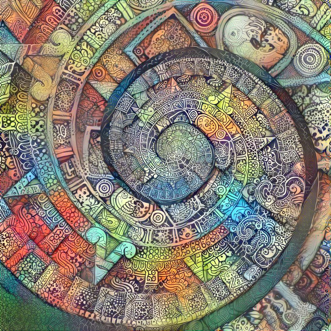 Aztekische Spirale