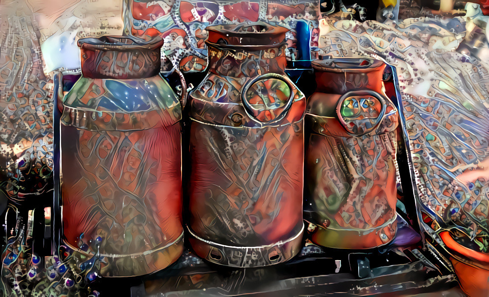 Old milk cans