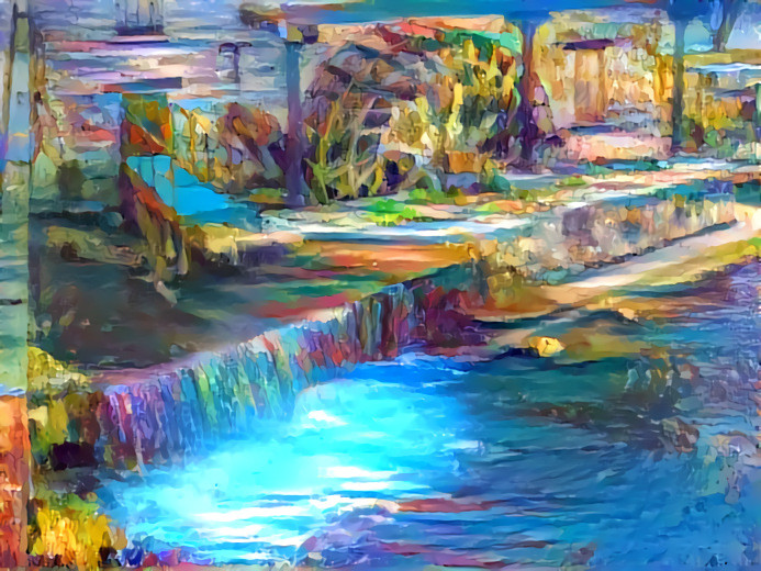 "Waterwheel and Millrace" by Unreal from own photo
