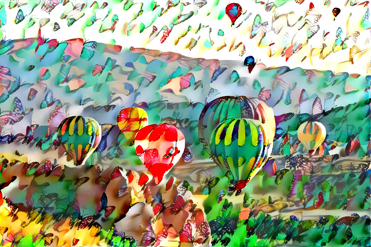 Butterfly Balloons 1 (Deep Dreamers Facebook Group, #DDGchallenge)