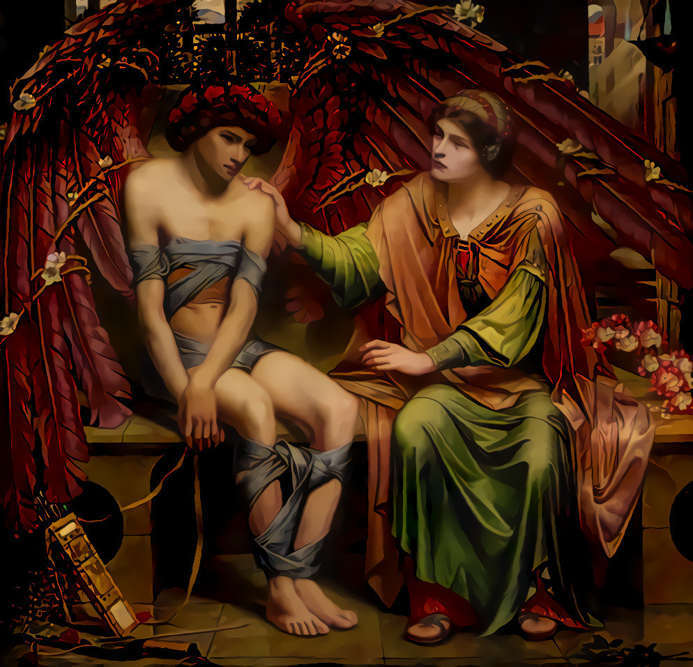 With Valentines Day coming up, here’s “Hope Comforting Love in Bondage” by Sidney Harold Meteyard (1901) from the Birmingham Museums and Trust on Unsplash. As far as bonds go, these don’t look too tight. So that’s good.