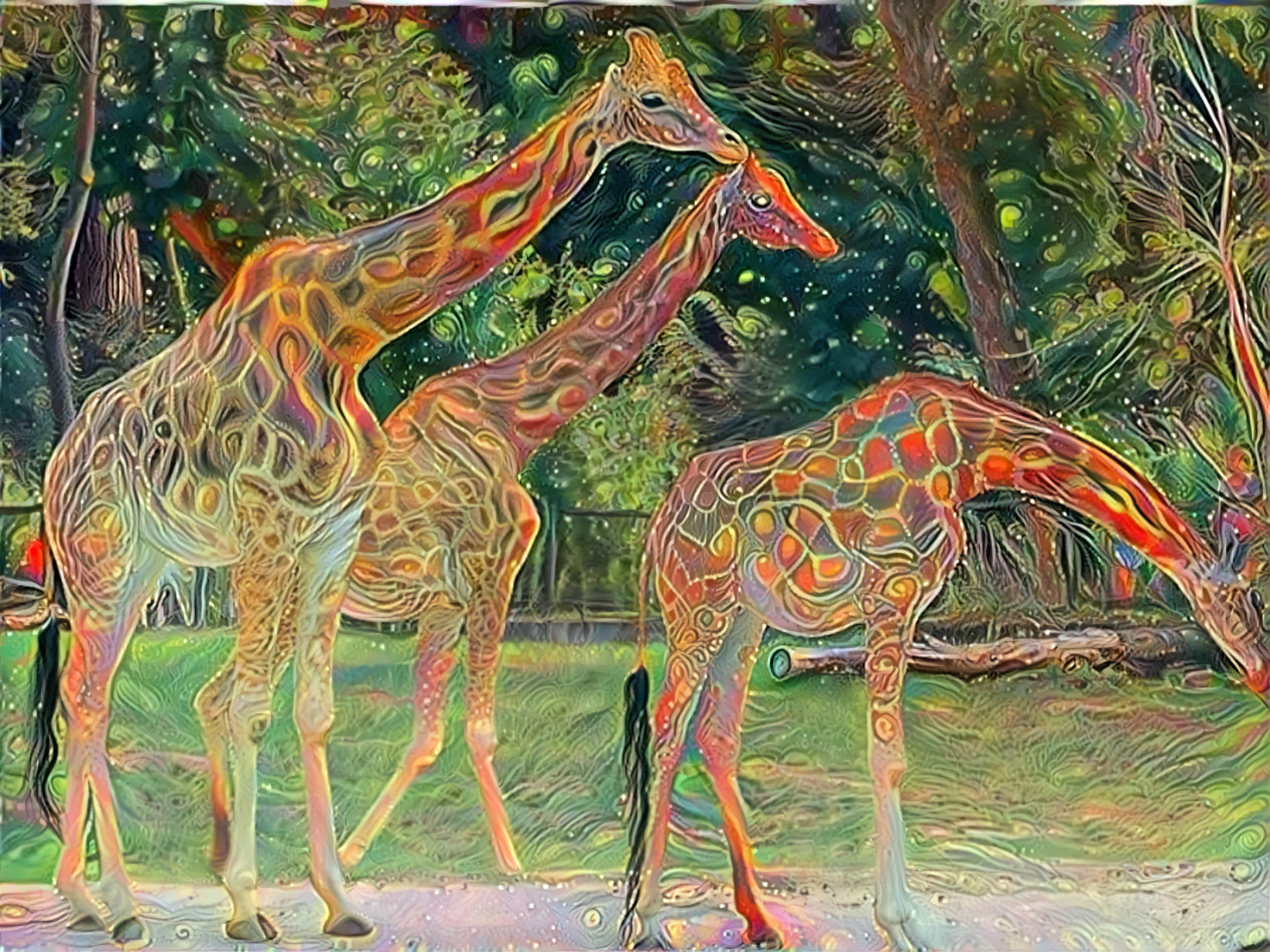 trippy giraffes