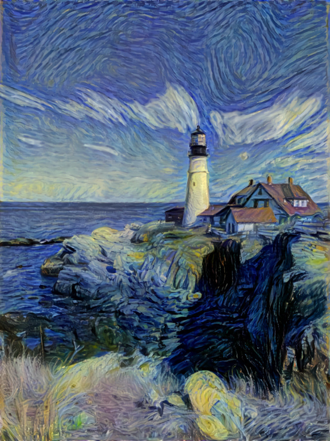 Starry lighthouse