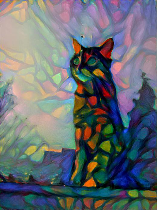 Colorful Mosaic Meow