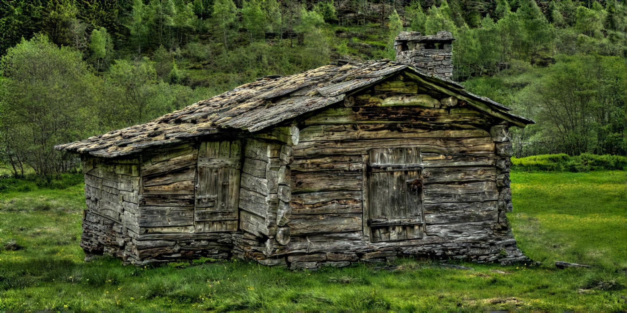 Rustic Log House