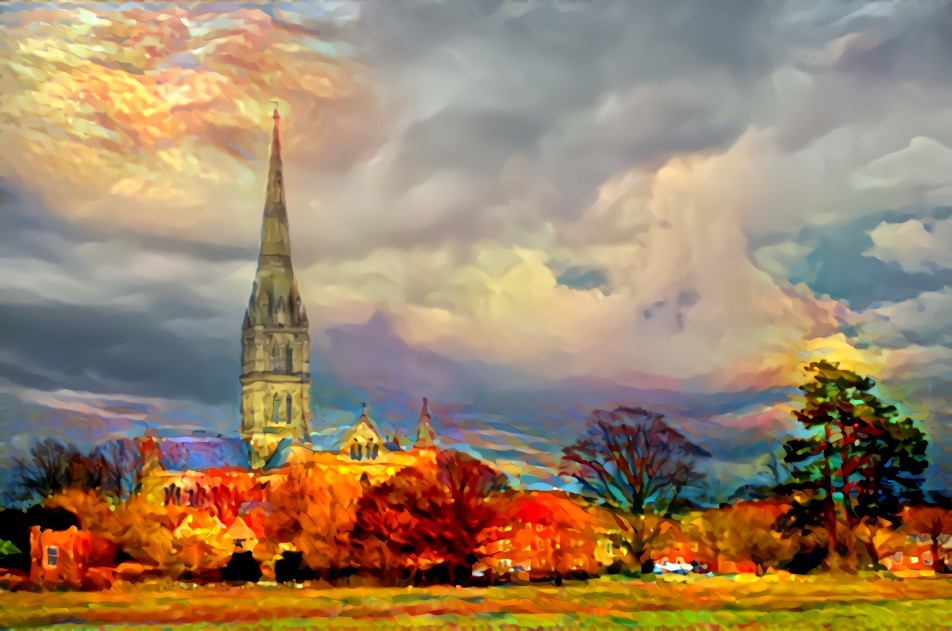 Salisbury Cathedral from the Water Meadows