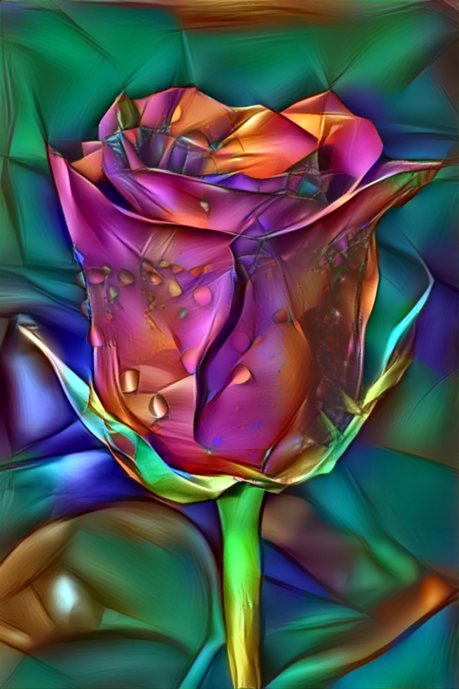 Technicolor Rose