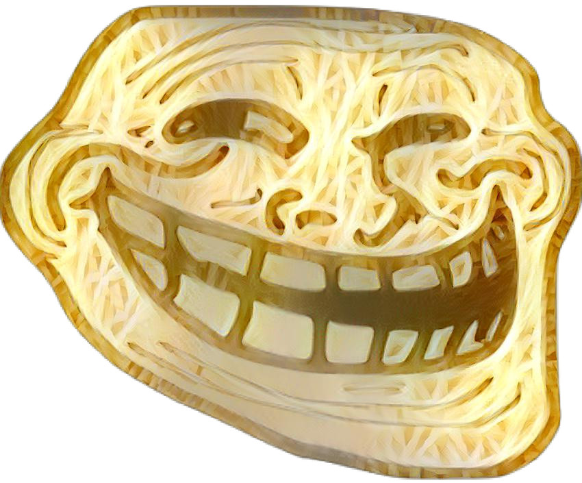 trollface spagetti