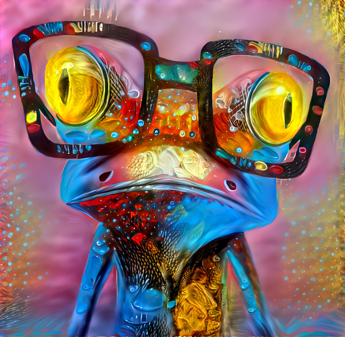 spectacled frog ( очковая лягушка )