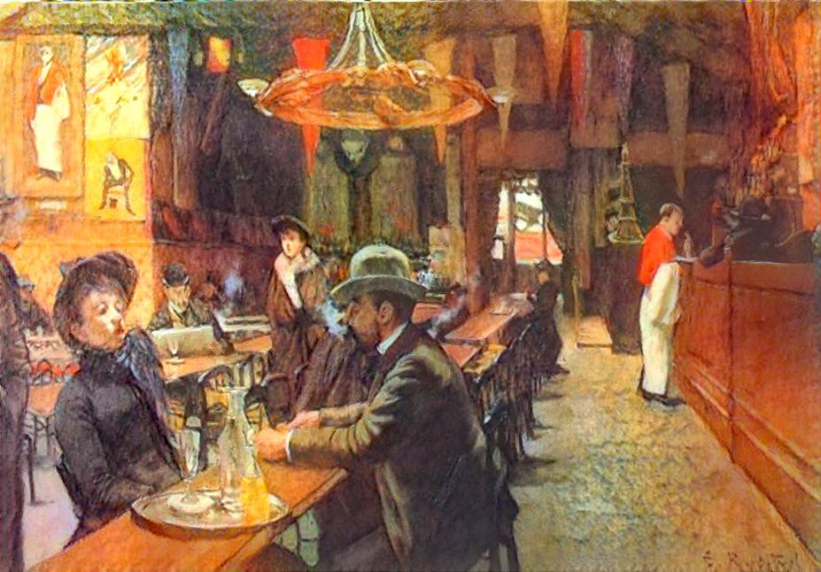 Santiago Rusiñol. Café de Montmartre. 1892