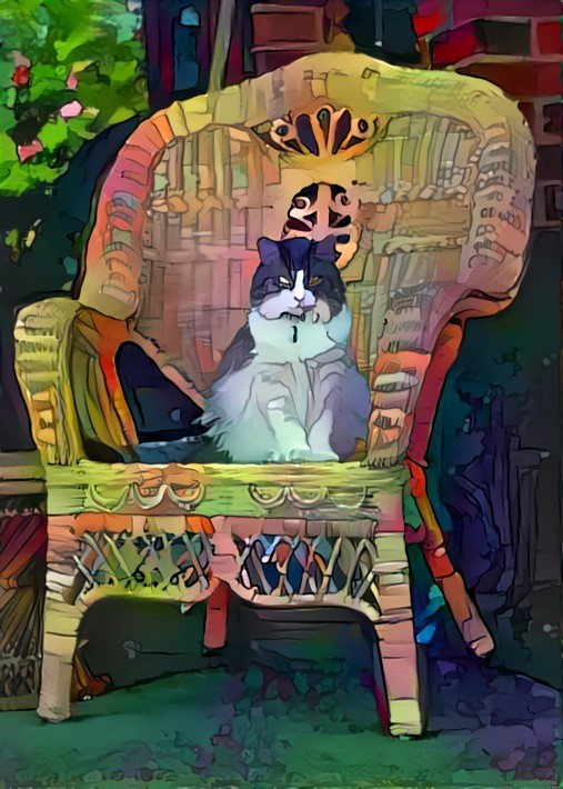 The Queen on Her Throne