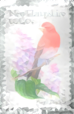 Cubist stamp