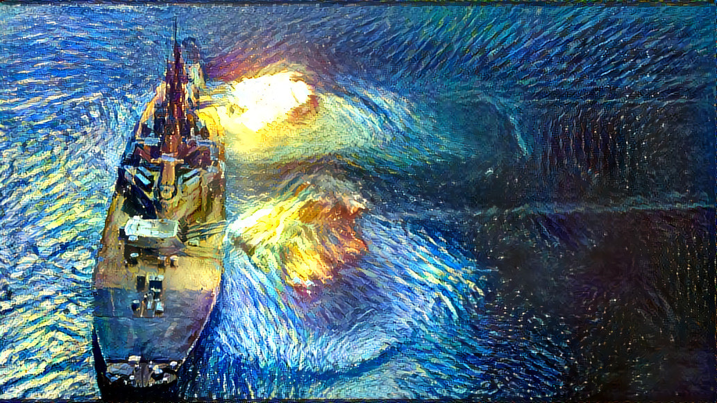 Battleship Starry Night