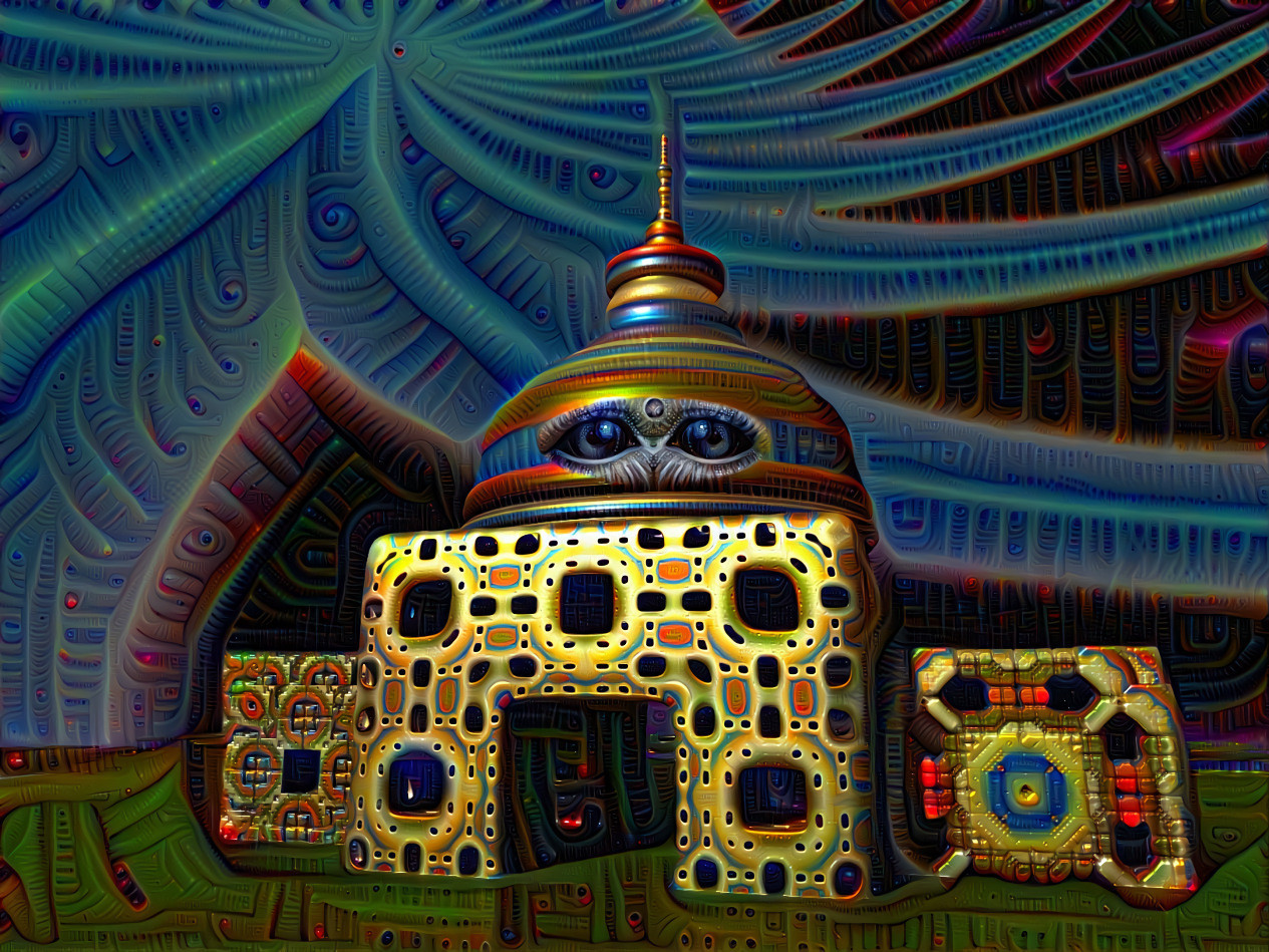 Temple using #MandelBulber 3D fractal program