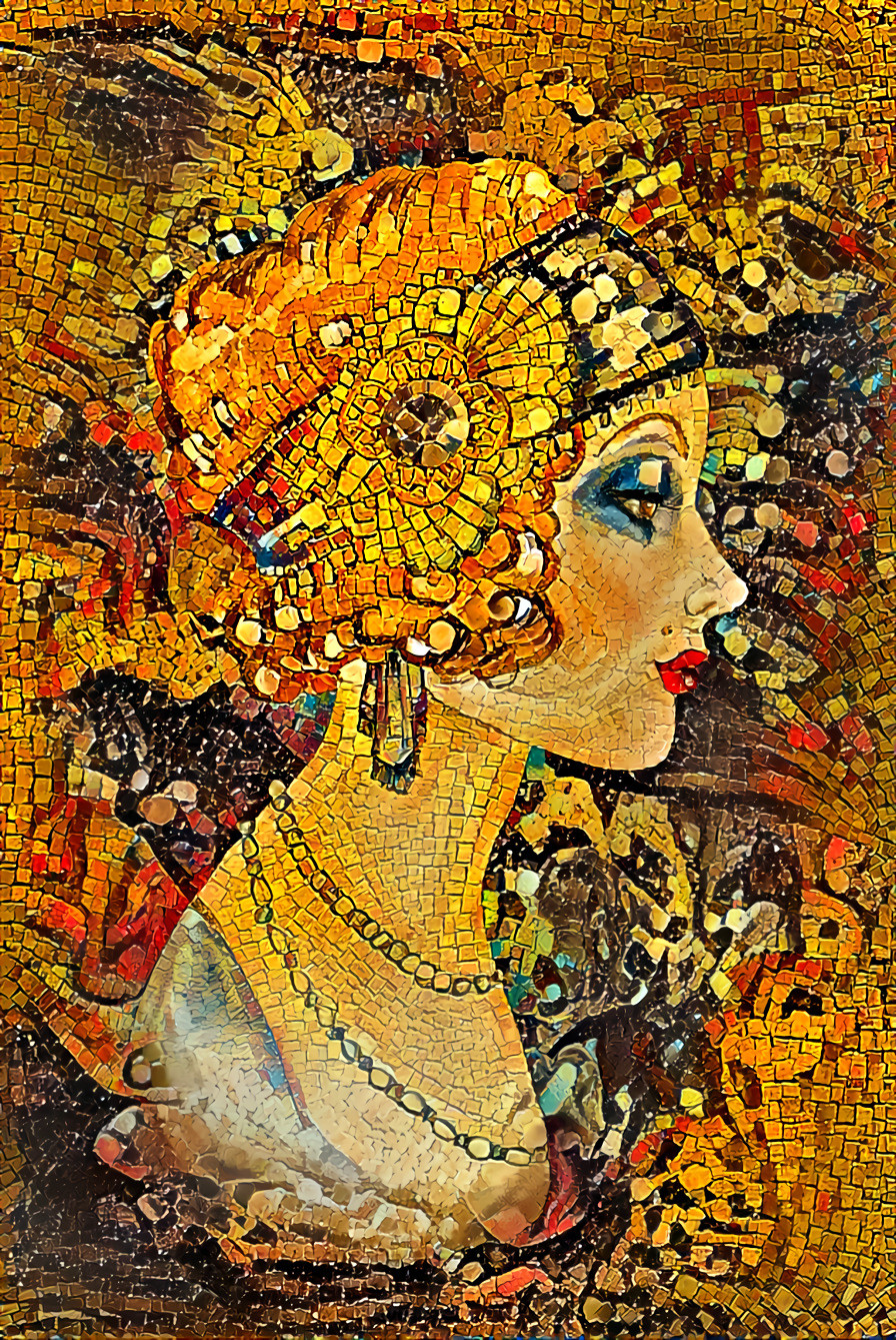 Twenties fashion mosaic