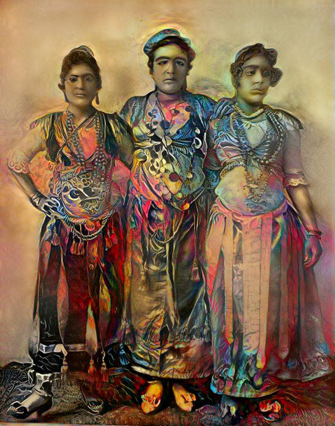 Three Dancing Girls from Egypt - Chicago World's Fair 1893. Kaye(PD)