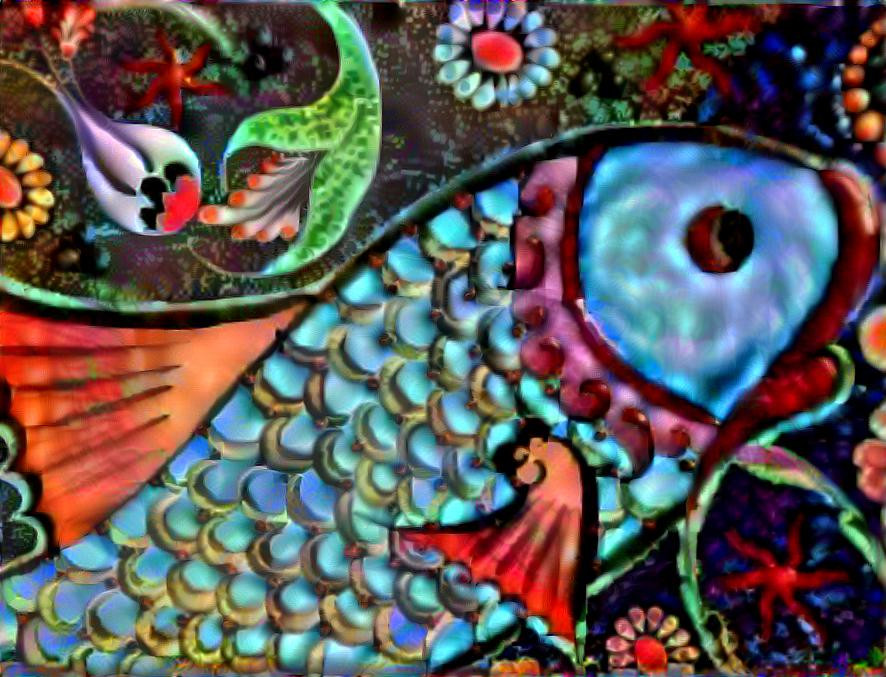 Mosaic fish