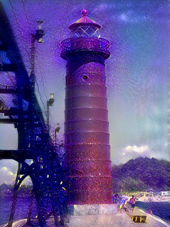 Purple Lighthouse