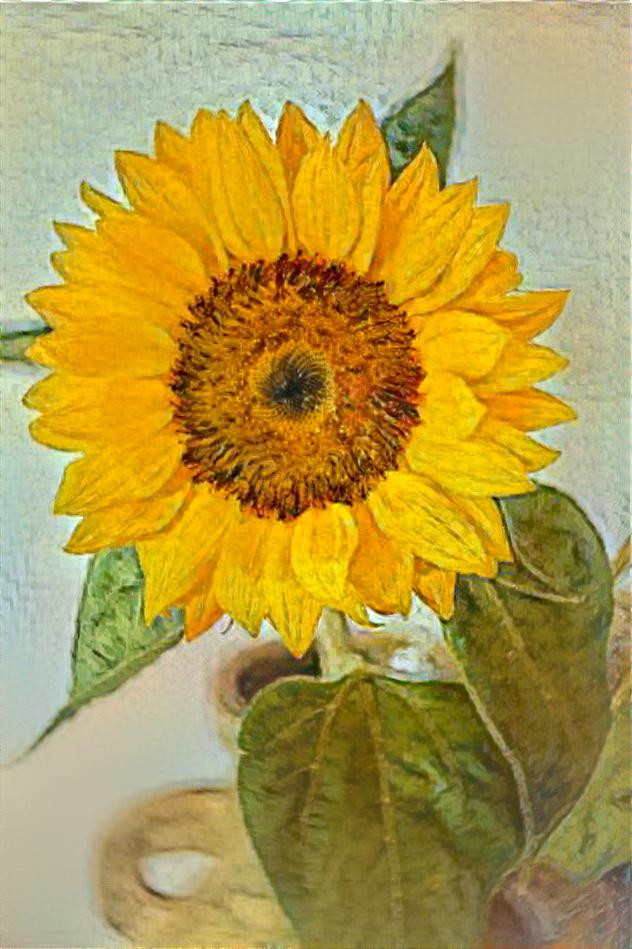 Sunflower with  Van Gough