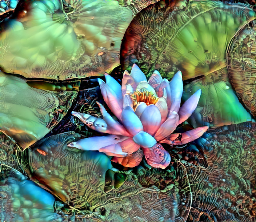 Luminous water lily  