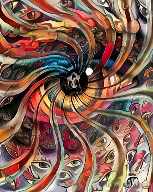 eye poster - psychadelic swirl
