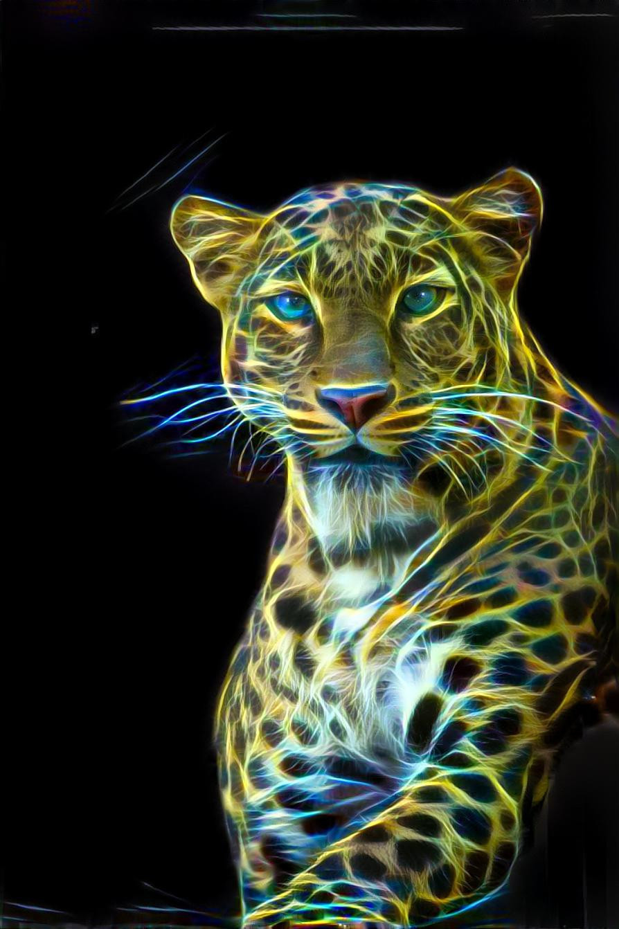 neon leopard
