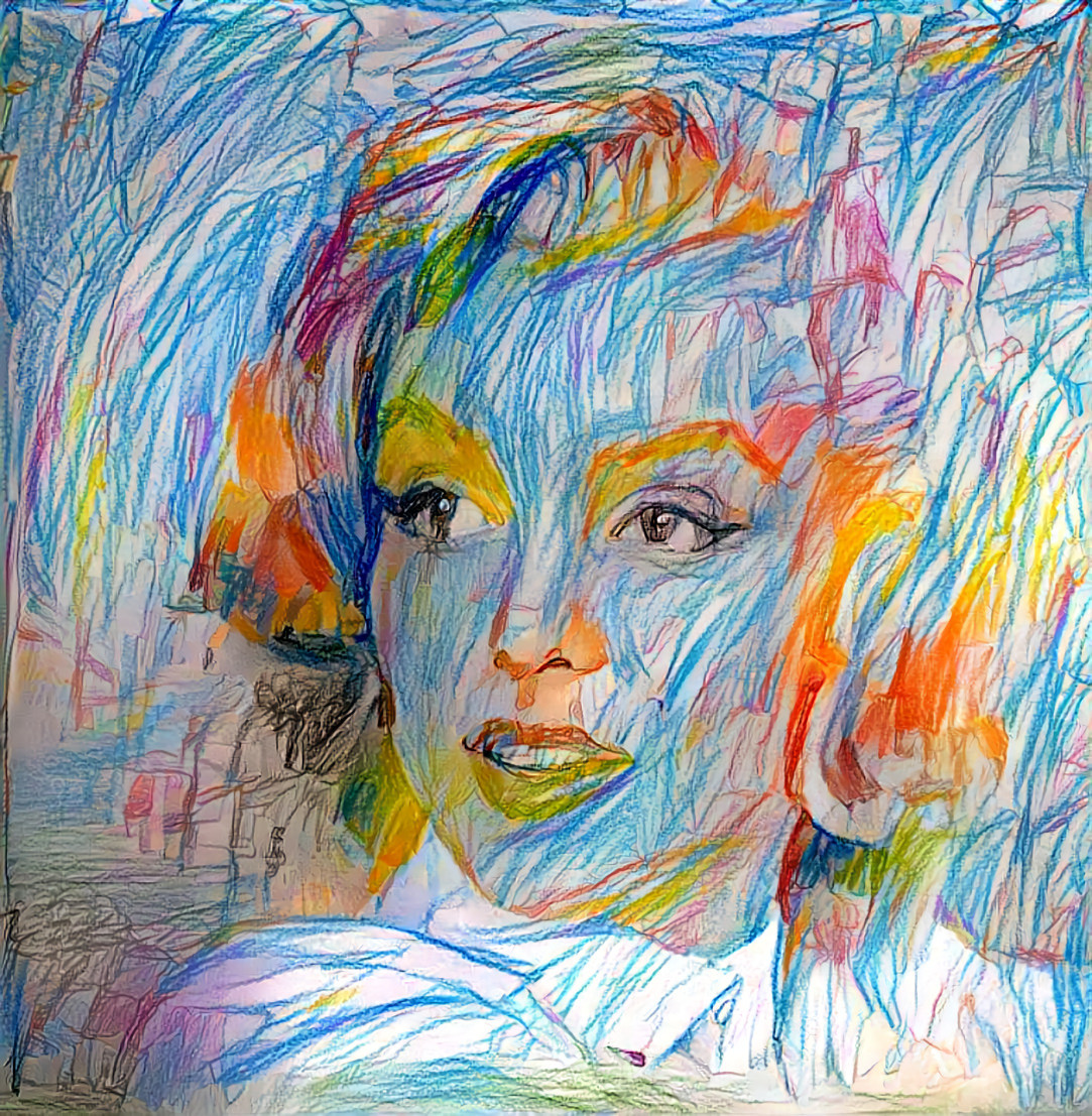 Marilyn Monroe - color crayons