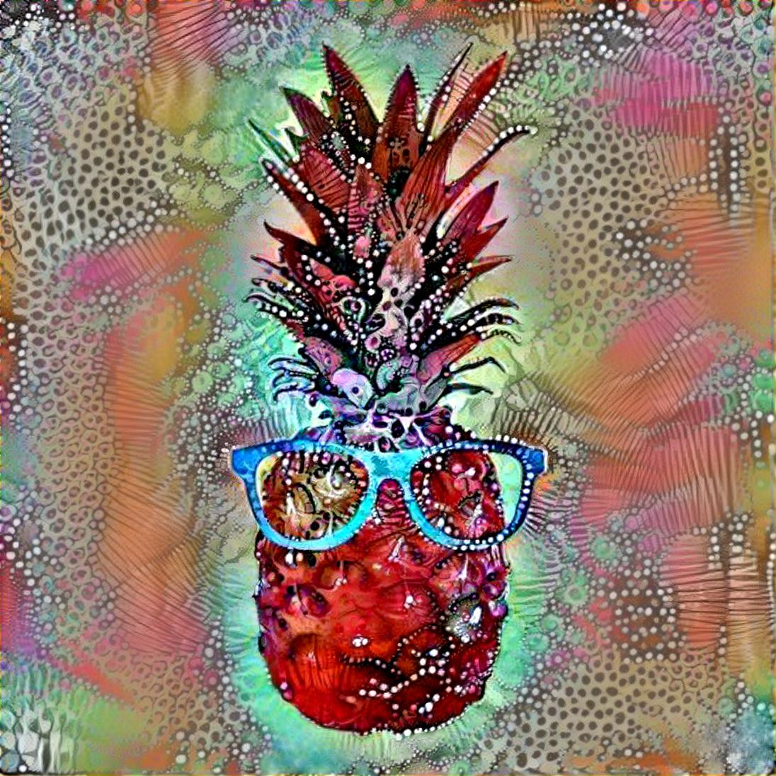 Fruit with glasses