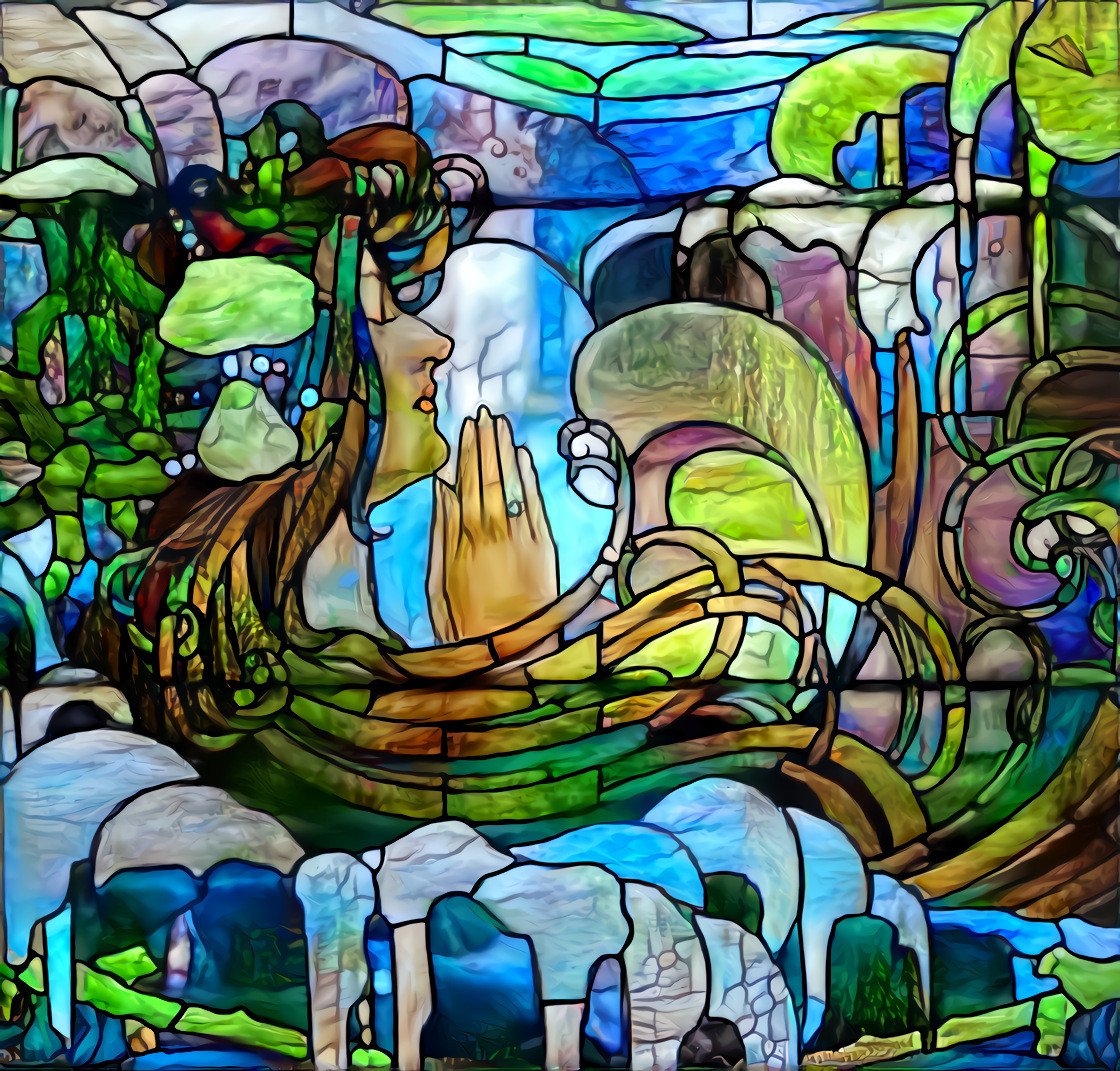 Art Nouveau stained glass 2