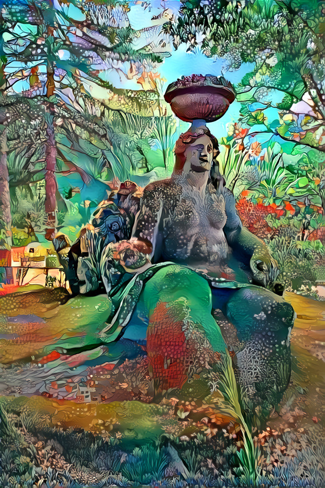 Ancient hippie garden