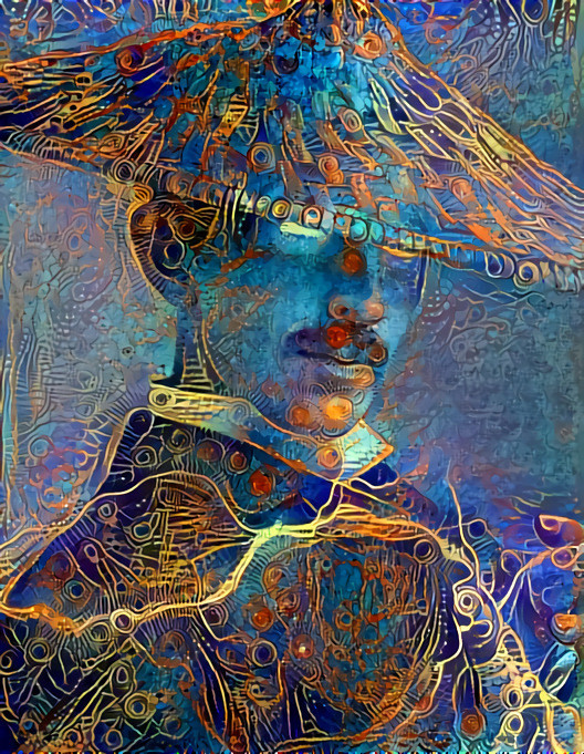 Tesla in a Chinese hat D