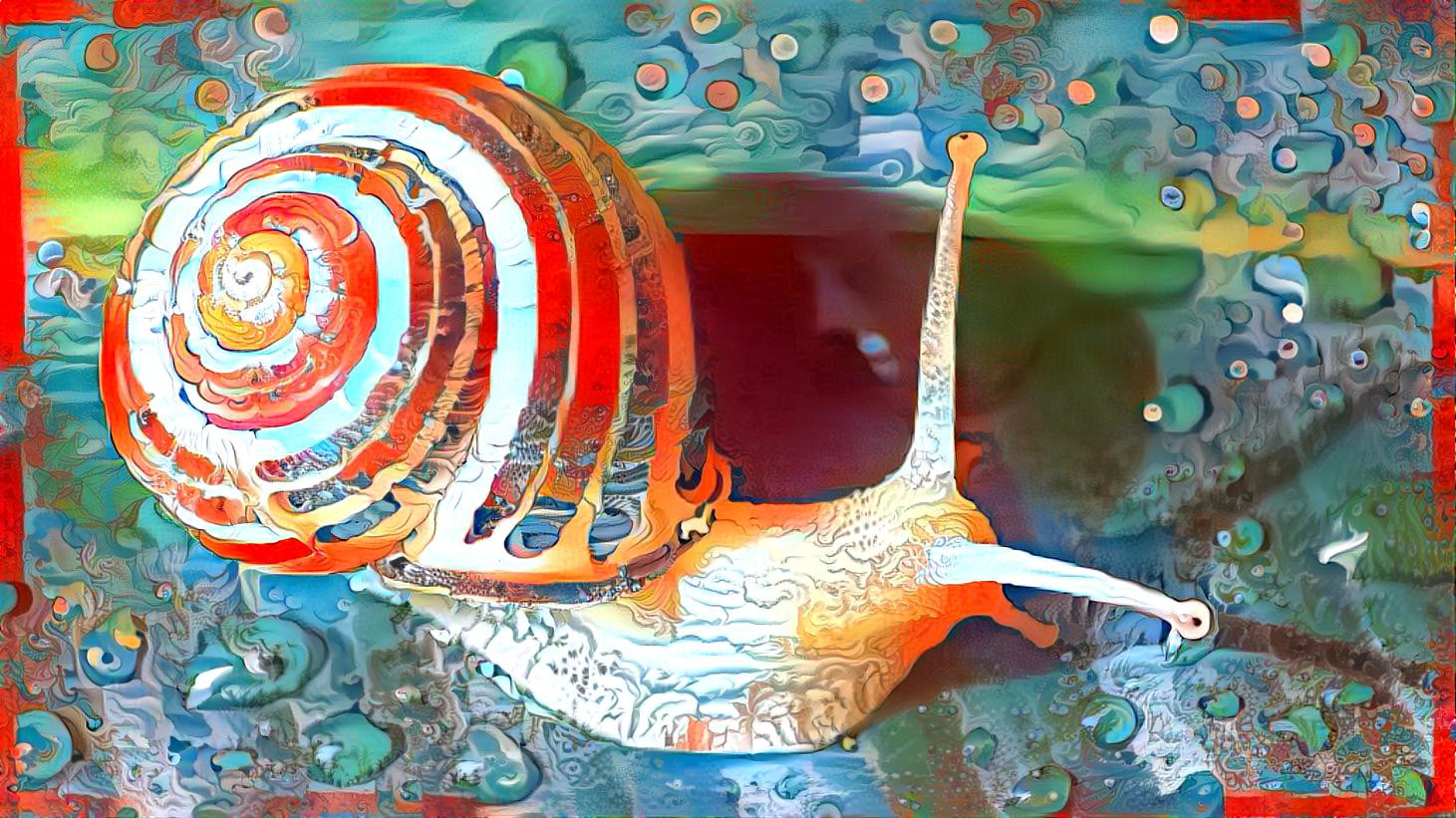 Painted Mural Snail