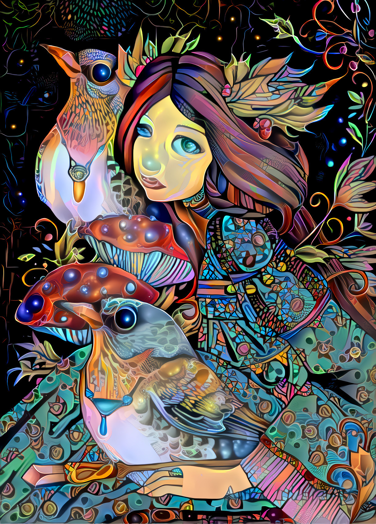 Girl and Bird