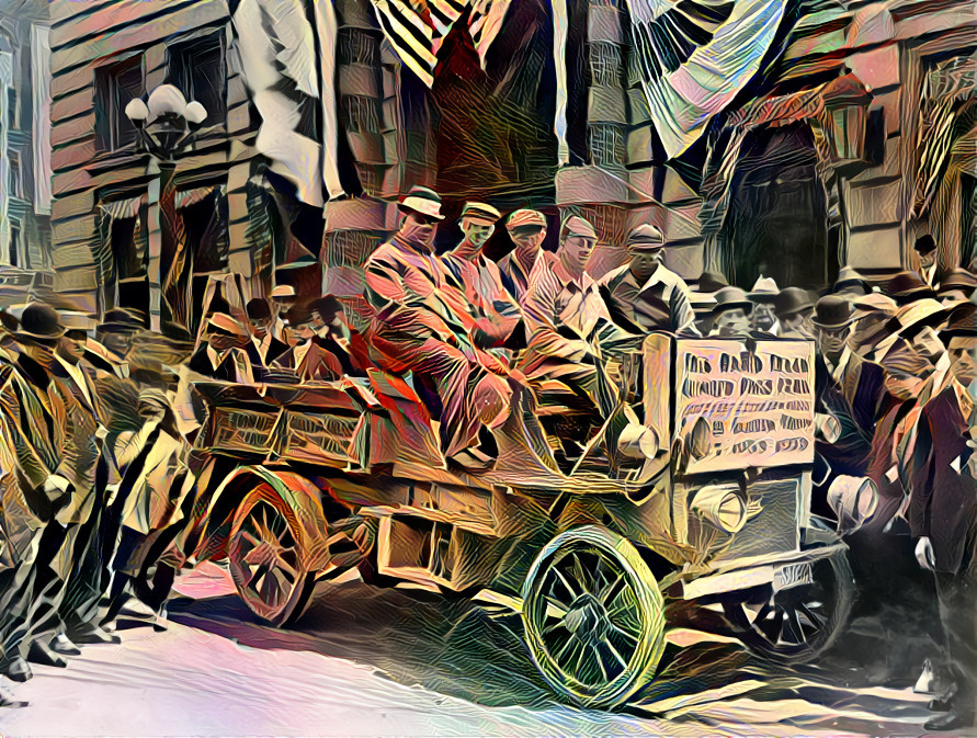 A Rapid Motor Vehicle Company truck - circa 1909