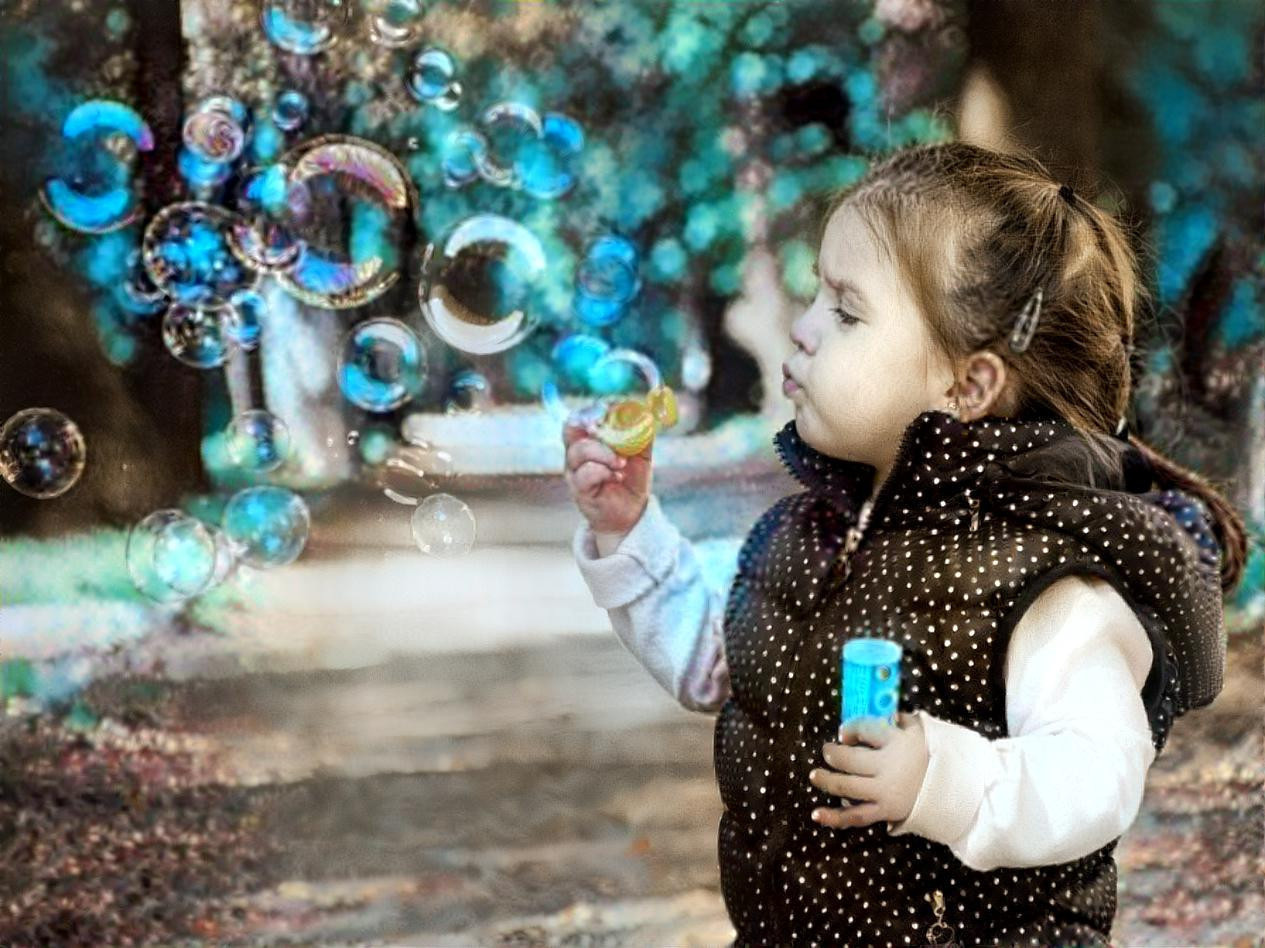 Bubbles are always fun!