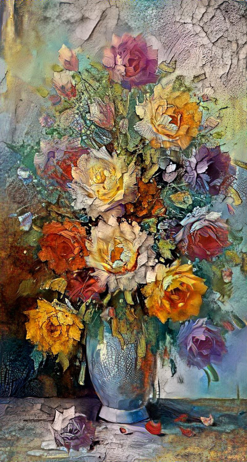 I’ll light the Fire while you place the Flowers in the Vase that you bought Today. ~CSN~ image courtesy of the Arteet Art Group