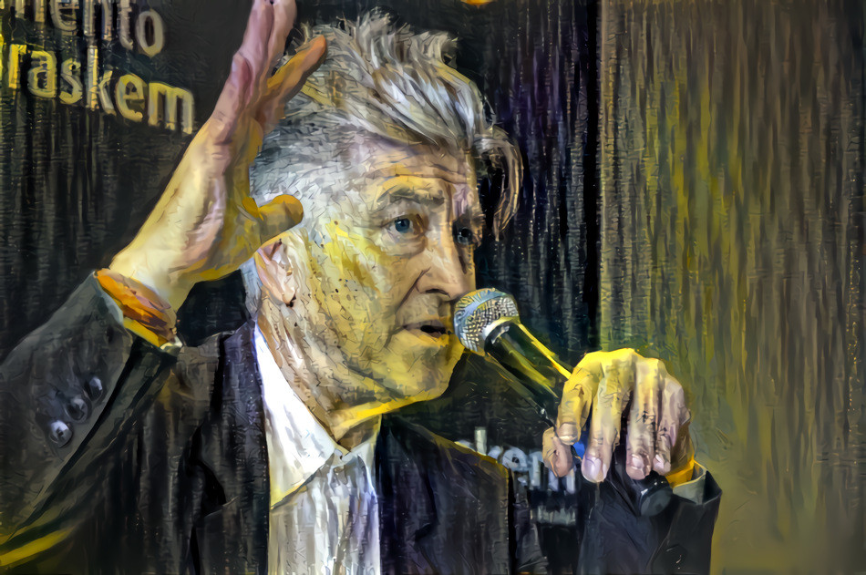 David Lynch (based on a photo by Thiago Piccoli) https://flic.kr/p/5c5u7G