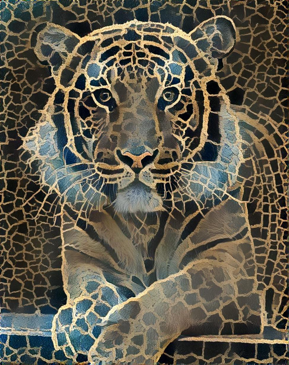 Mosaic tiger