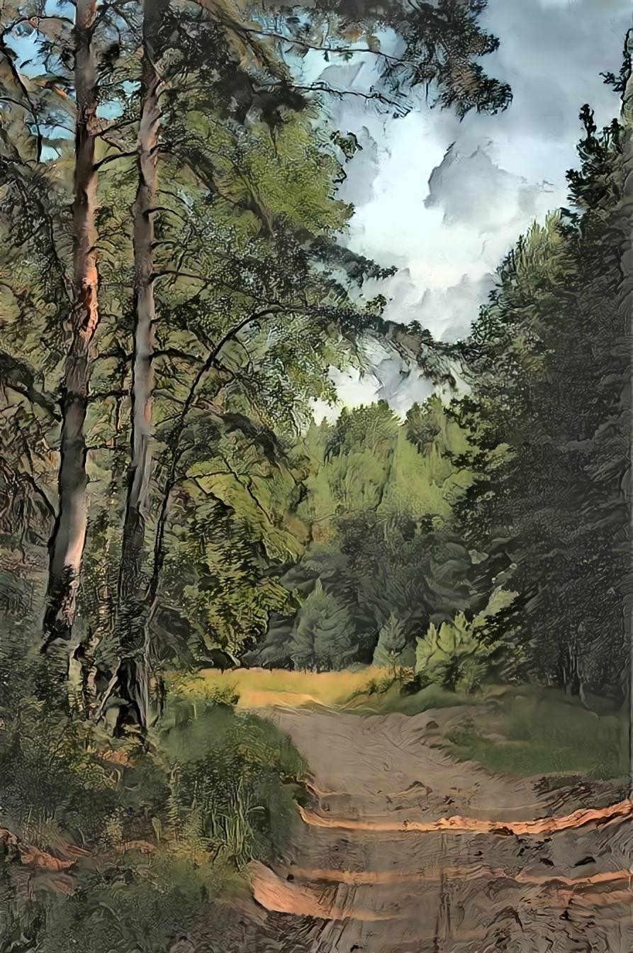 Western Forest and Path in an Eastern style