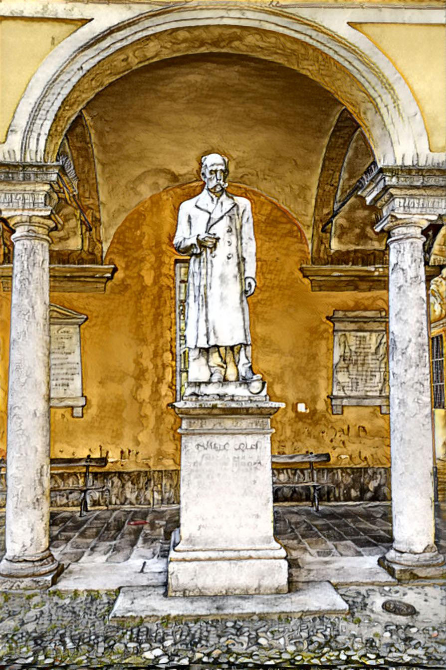 Statute of Camillo Golgi (Pavia - Italy)