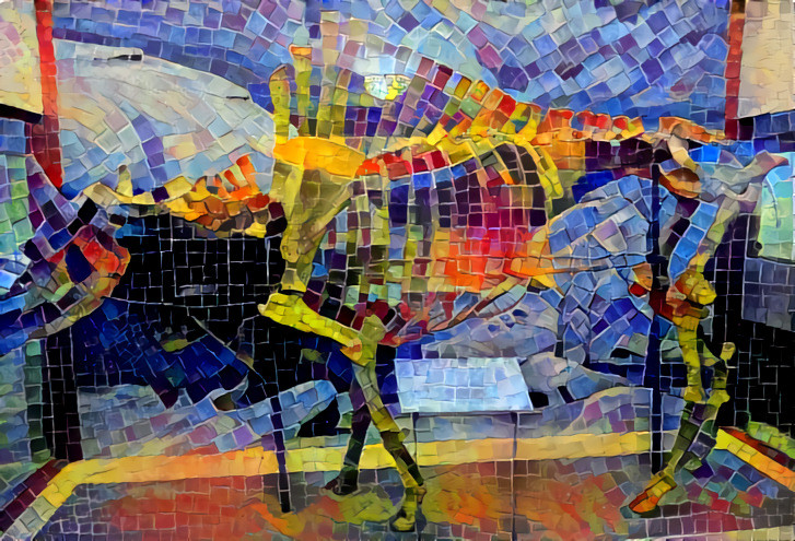 Skeletal mosaic at KU 2018
