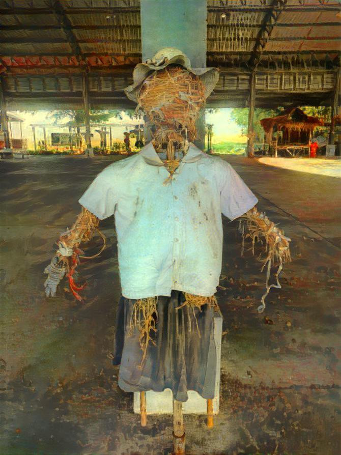Scarecrow in Ayutthaya, Thailand 