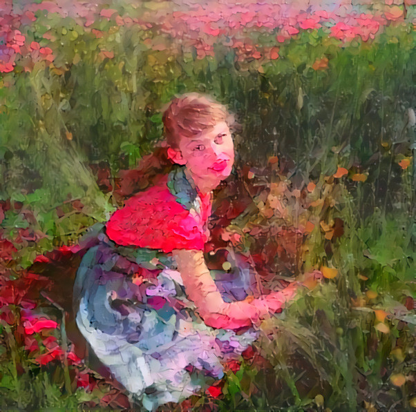 Girl In A Meadow