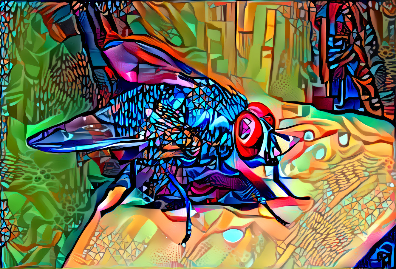 The blue fly